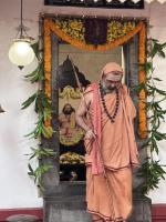 Pujana at HH Shrimat Parijnanashram Paduka Sannidhi, at SAT-Vittla